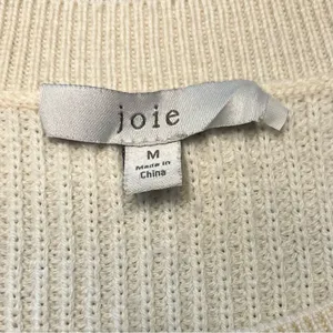 Joie Viviana Ruffle Wool Blend Sweater – Ivory thumbnail 5