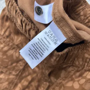 Nicole Miller Brown Printed Joggers Size XS thumbnail 9