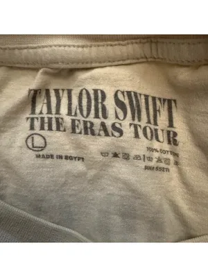 Taylor Swift The Eras Tour Beige Concert T-Shirt Size L Official Merch thumbnail 4