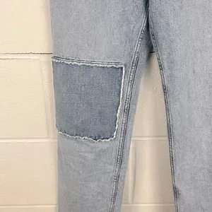 Abercrombie & Fitch the ankle straight ultra high rise light wash jean thumbnail 3