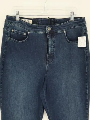 We The Free Free People CRVY Lace-Up Flare Jeans 33 Dark Wash High Rise Boho thumbnail 4
