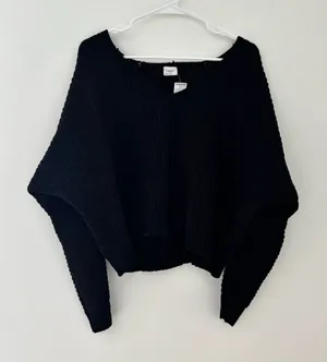 Black Tilly’s V Neck Sweater thumbnail 1