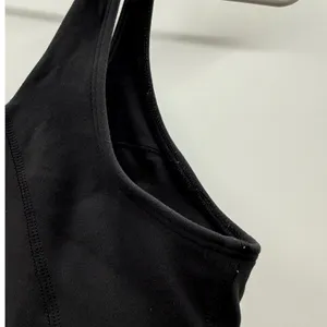 Lululemon Align Tank Top Womens 8 Black‎ Nulu Cropped V Neck Shelf Bra Yoga Gym thumbnail 6