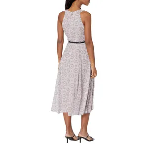 NWT Tommy Hilfiger Medallion Fit and Flare MIDI Dress Ballerina Pink / Multi 10 thumbnail 2