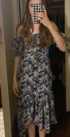 ASTR The Label Midi Dress Floral thumbnail 2