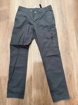 Vuori Women‎ Ripstop Pants Charcoal Grey Organic Cotton Stretch VW401 Small thumbnail 1