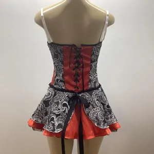 This Seductive Size Medium Red Burlesque Dress With Removable Straps. thumbnail 4