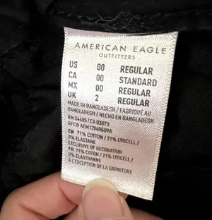 American Eagle Black High Waist Skinny Jeans thumbnail 6