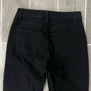 YMI Women's Black Flared Raw Hem Jeans thumbnail 6
