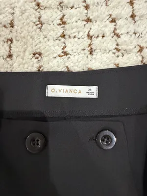 O.VIANCA — High Waist Black Button-Front A-Line Skirt thumbnail 3