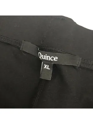 Quince Ultra-Stretch Ponte Straight-Leg Pants Black Pull On XL Petite thumbnail 3