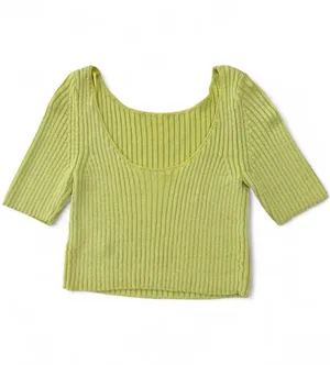 Free People San Lucas Pullover in Sunny Lime Combo Size Large thumbnail 4