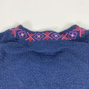 Tommy Bahama Sweater Dress‎ Womens Medium Navy Blue Embroidered Tunic Pullover thumbnail 8