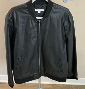 And Now This faux leather bomber jacket pockets EUC Black Size undefined thumbnail 1