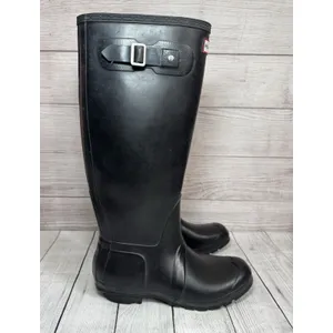 Hunter Original Women's Tall Rain Boots, US Size 8 m/9 F Black thumbnail 2