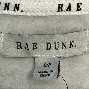 Rae Dunn “COZY” Sweatshirt Pullover Grey Funnel Neck Lounge hygge minimal NWT SM thumbnail 5