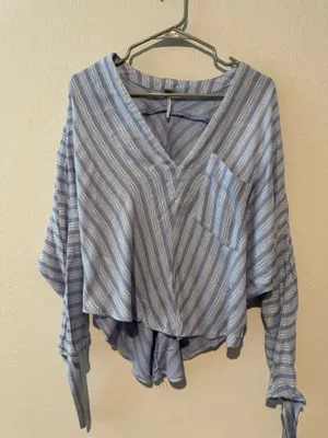 Free People Morning Striped Dolman Sleeve Top thumbnail 1