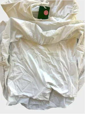 Size M Halara Corset 2-in-1 Pocket Mini Quick Dry Flowy Active Dress in White thumbnail 5