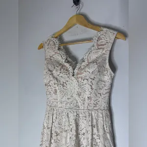 Lulu's Love Swept White Lace Midi Skater Dress‎ Size XS thumbnail 5