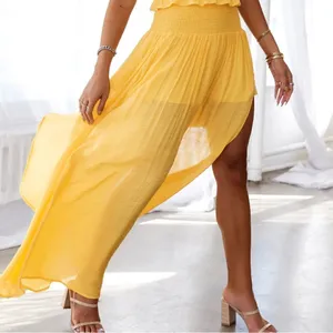 Hello Molly STAY FUN MAXI SKIRT in MUSTARD NWT 2 thumbnail 1