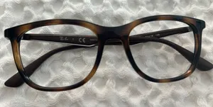 Rayban 7078 2012 51 -18 Havana Brown Satin Silver Eyeglasses Rayban RB7078 145 thumbnail 1