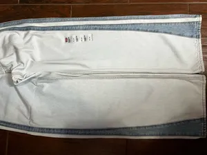 Levi’s Light Wash Denim Jeans Super Low Two Toned Wide Leg High Rise Size 28 thumbnail 6