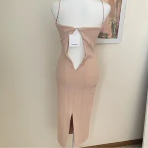 Misha x Revolve Irisa Dress in Nude Size 0 Flaws* BROKEN ZIPPER thumbnail 10