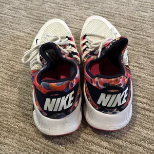 Nike Women's White and Pink Athletic Shoes thumbnail 2