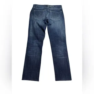 👖 Rock‎ & Republic Bootcut Jeans Women’s 12 ✨ Dark Wash Embroidered Pockets 💙 thumbnail 3