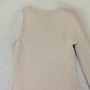 Abercrombie‎ & Fitch Metallic One Shoulder Mini Dress Champagne Gold Large Tall thumbnail 5