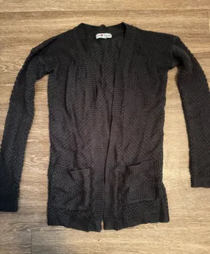 Women’s Open-Front Knit Cardigan Sweater S thumbnail 1
