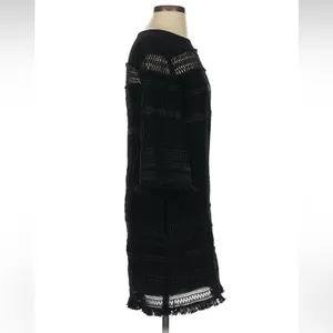 ELLIATT "Memory" Black Embroidered Fringe Dress‎ Size S thumbnail 12