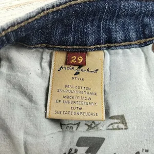 7 For All Mankind A Pocket Rhinestone Cropped Bootcut Jeans Women’s 29 Altered thumbnail 9