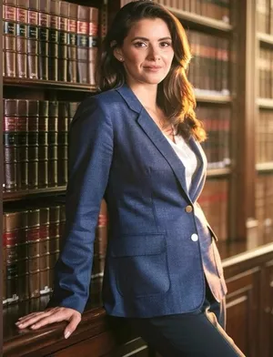 Navy Blue Blazer With Pockets Size 12 thumbnail 1