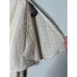 Lulus Next To You Swiss Dot Ruffled Midi Dress Size‎ M Fairy Coquette Asymmetric thumbnail 5