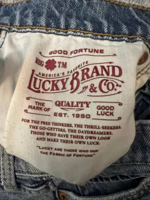 Lucky Brand Light Wash Distressed Zoe High Rise Straight Ankle Mom Jeans Size 10 thumbnail 9