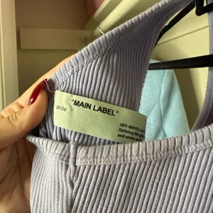 Off-White Lilac Ribbed Tank Top thumbnail 3