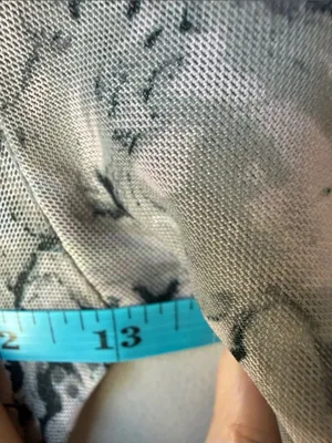 Open Edit Sheer Marble Print Long Sleeve Top thumbnail 5