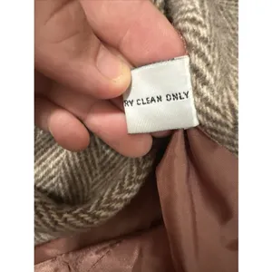 Vintage Noble Fashion Wool Coat Women’s | Herringbone Tweed Long Overcoat thumbnail 16