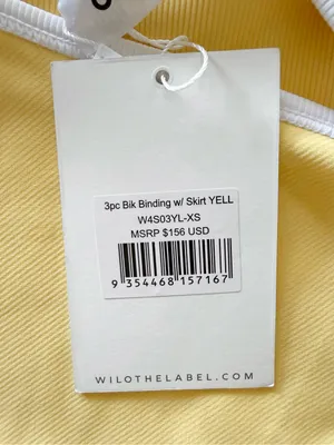 NWT • WILO 3pc Bikini Set Yellow Size XS thumbnail 10