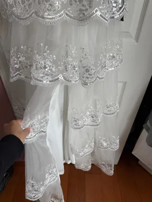 Lulus Alluring Sensation White Tulle Embroidered Tiered Maxi Dress thumbnail 8
