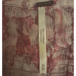 Free People Dainty Ethereal See It Through Maxi Dress Pink Rose Floral Medium thumbnail 12