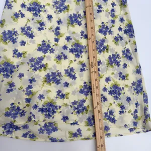 Juno Skirt Womens S Yellow Purple Floral Midi Pull On Lightweight Y2K Style READ thumbnail 5