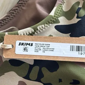 Skims Signature Swim Tank Logo Camo Size XS thumbnail 8
