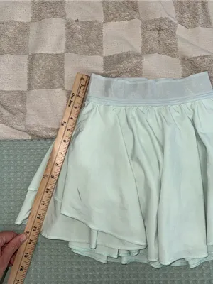 Lululemon Court Rival High-Rise Skirt Long Mint Moment Green Skater Skirt Size 0 thumbnail 4