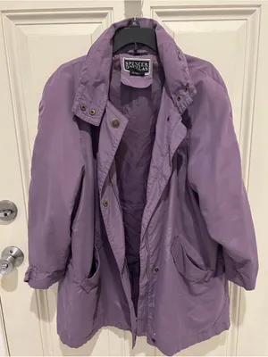 Women’s Lavender Trench Coat - Casual Lightweight Jacket thumbnail 7