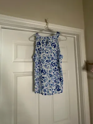 Joie Blue & White 2 pc shorts set thumbnail 4
