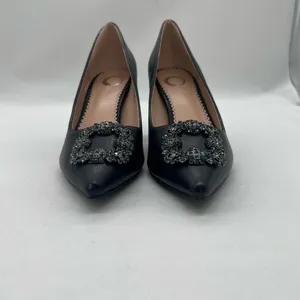 Journee Collection Heels 6 1/2 Black Rhinestones‎ Pointed Toe Career Formal NEW thumbnail 7