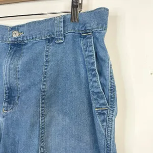 Old Navy OG Chino High Rise Utility Slouchy Ankle Denim Jeans Elastic Waist XL thumbnail 4