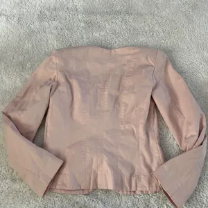 Free People Womens Dusty Pink Sz XS Boho Indie Cotton Blazer Soft Cottage Core thumbnail 2